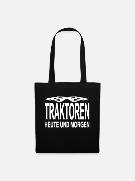 Traktor - Stoffbeutel - Schwarz