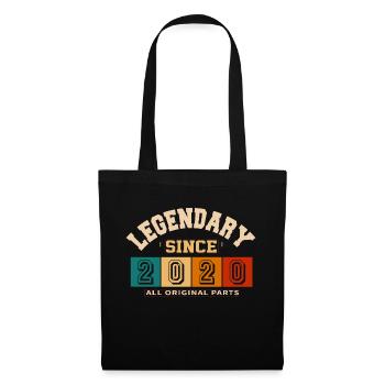 Legendary since 2020 vintage rétro anniversaire - Sac en tissu - noir - Devant