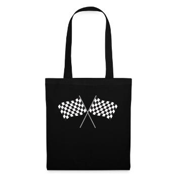 Checkered Flag Racing - Tote Bag - black - Front