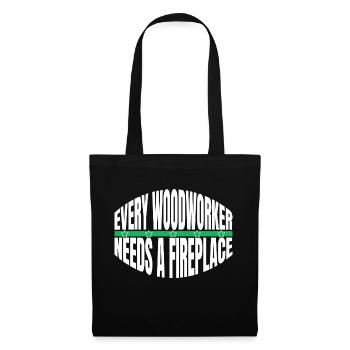 cool drôle artisans design amateurs forestier - Sac en tissu - noir - Devant