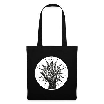 Star Hand with Flashes - Tote Bag - black - Front