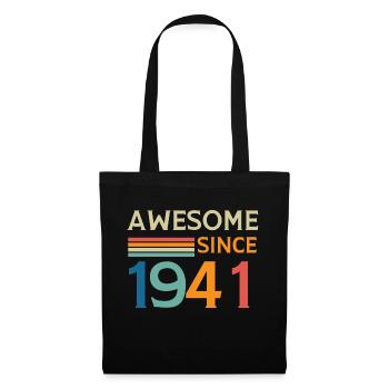 Awesome since 1941 - Sac en tissu - noir - Devant