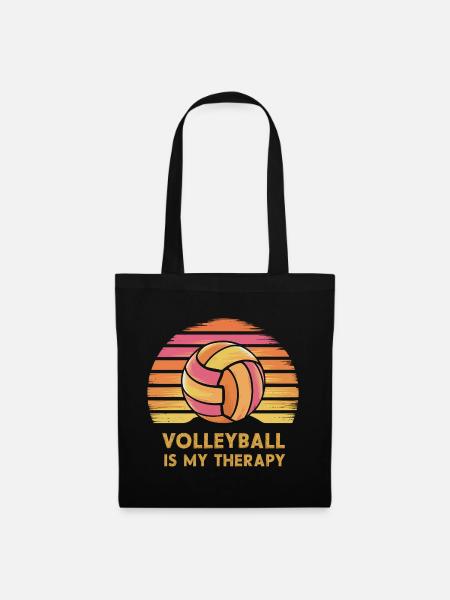 Volleyball - Stoffbeutel - Schwarz