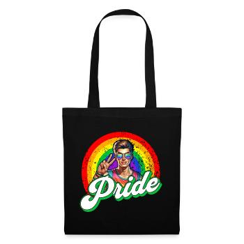 Pride Gay CSD Love LGBTQ Colors of the Rainbow - Tote Bag - black - Front