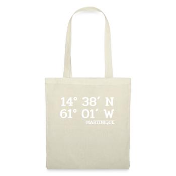 Martinique Coordinates - Koordinaten - West Indies - Tote Bag - nature - Front