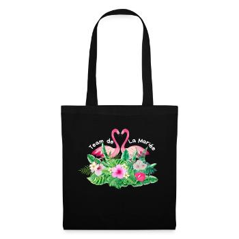 Tropical Flamingo Bridal Team - Tote Bag - black - Front