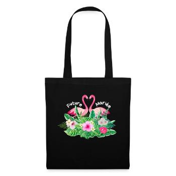 Tropical flamingo bride-to-be - Tote Bag - black - Front