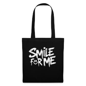 Smile for Me - humor - Tote Bag - black - Front