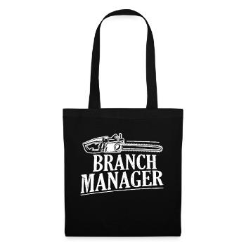 Branch Manager Logging Lumberjack Logger - Stoffbeutel - Schwarz - Vorne