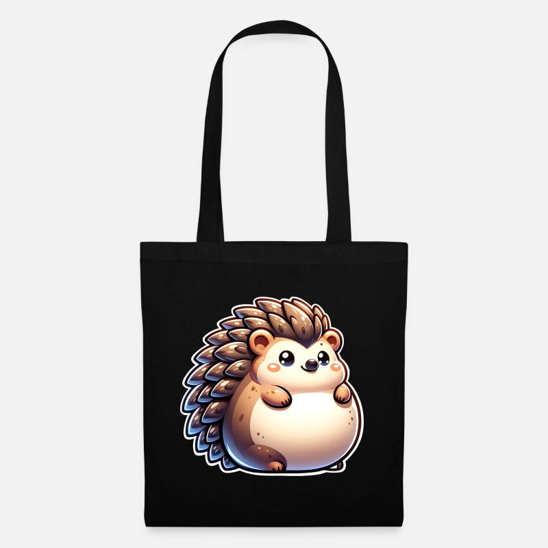 Hérisson - Sac en tissu - noir