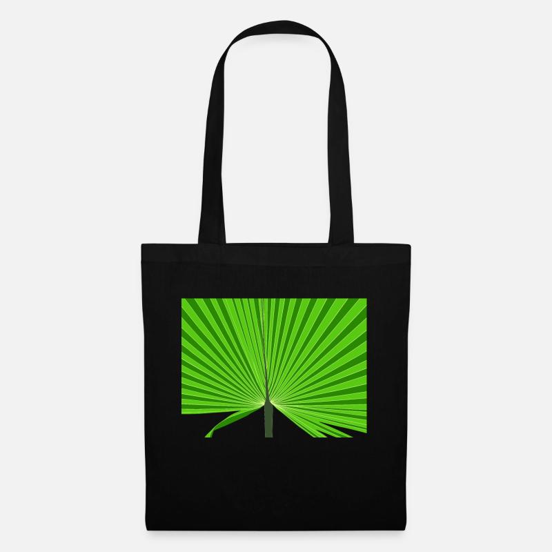 Tropische Palme - Stoffbeutel - Schwarz