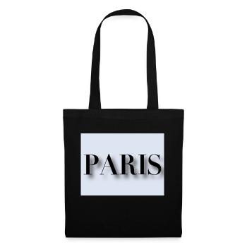 Paris - Stoffbeutel - Schwarz - Vorne