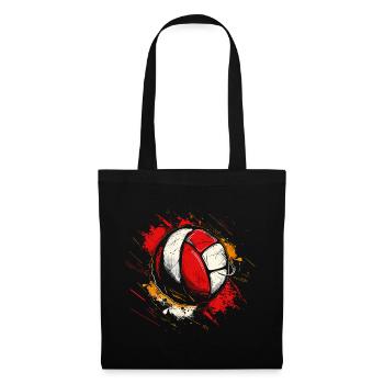 Volleyball Drawing - Tote Bag - black - Front