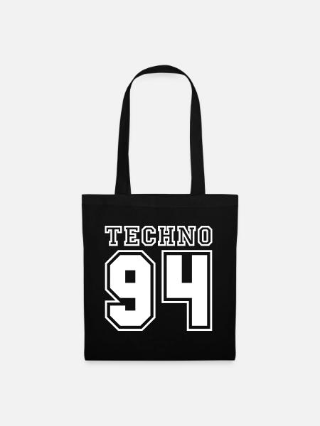 TECHNO 94 - Stoffbeutel - Schwarz
