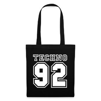 TECHNO 92 - Tote Bag - black - Front
