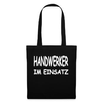Handwerker - Stoffbeutel - Schwarz - Vorne