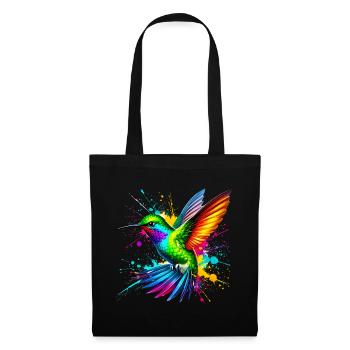 Kolibri - Stoffbeutel - Schwarz - Vorne