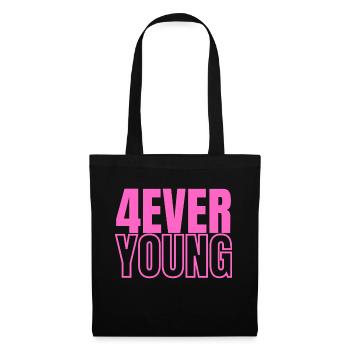 4EVERYOUNG in pink - Stoffbeutel - Schwarz - Vorne