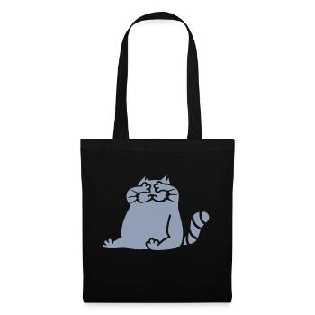 Chat Bleu Aveugle Drôle Voir Rien - Sac en tissu - noir - Devant