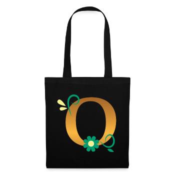 O - Tote Bag - black - Front