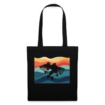 Perch Fishing Rod Fishing with Friends - Tote Bag - black - Front