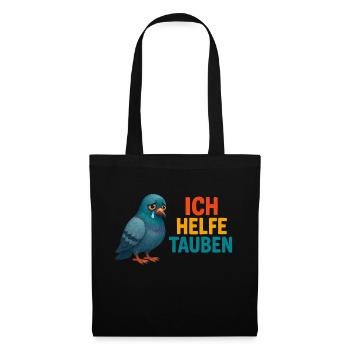 I help pigeons - Tote Bag - black - Front