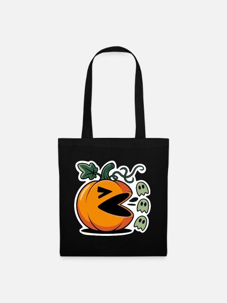 Halloween Pumpkin Gaming Design - Stoffbeutel - Schwarz