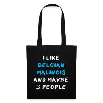 Belgian Malinois - Stoffbeutel - Schwarz - Vorne
