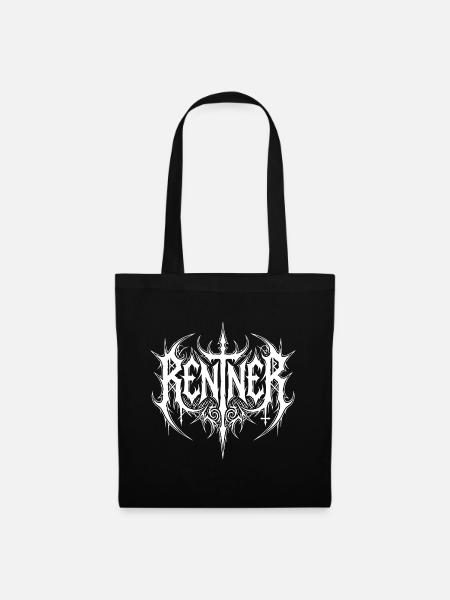 Rentner Black Metal - Stoffbeutel - Schwarz