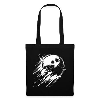 boule de bowling - Sac en tissu - noir - Devant