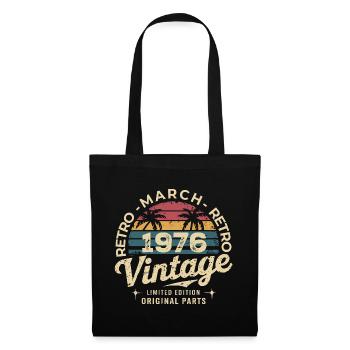 Born in March 1976 edition 1976 Vintage March 1976 - Tote Bag - black - Front