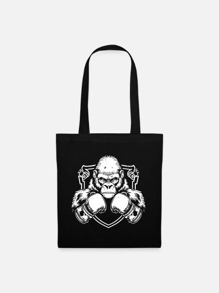 Gorilla Boxen MMA - Stoffbeutel - Schwarz