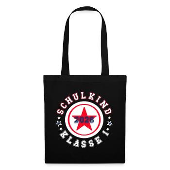 Enfant scolaire 2026 - Inscription scolaire - Classe 1re - Sac en tissu - noir - Devant
