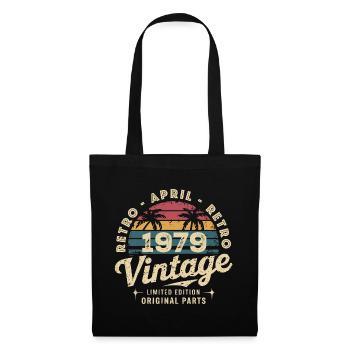 Avril 1979 - April 1979 - Sac en tissu - noir - Devant