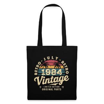 Vintage Juillet 1984 Retro Édition Limitée - Sac en tissu - noir - Devant