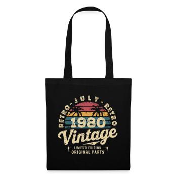 Vintage July 1980 Retro Limited Edition - Tote Bag - black - Front
