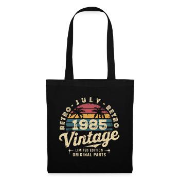 Vintage Juli 1985 Retro Limited Edition - Stoffbeutel - Schwarz - Vorne