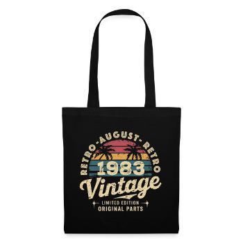 Vintage August 1983 Birthday August 1983 Mountain - Tote Bag - black - Front
