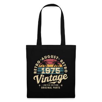 Vintage August 1975 Birthday August 1975 Mountain - Tote Bag - black - Front