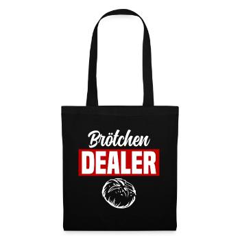 Brötchen Dealer - Stoffbeutel - Schwarz - Vorne