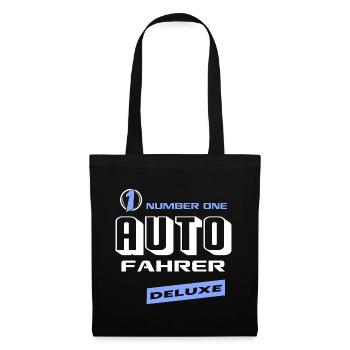 Autofahrer Number One Deluxe Bester Fahrzeuge - Stoffbeutel - Schwarz - Vorne