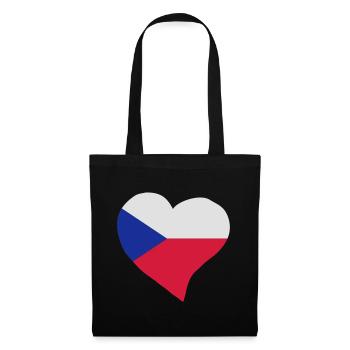 Czech heart - Tote Bag - black - Front