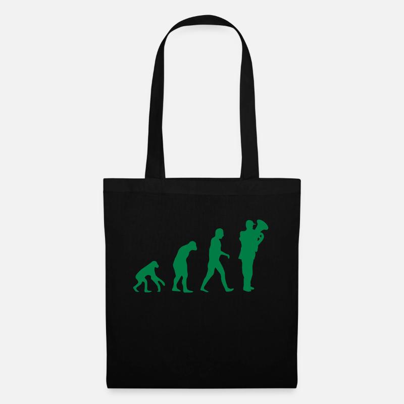 tuba evolution - Tote Bag - black