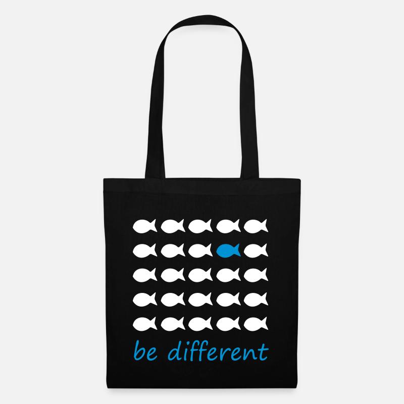 Be different - Tote Bag - black