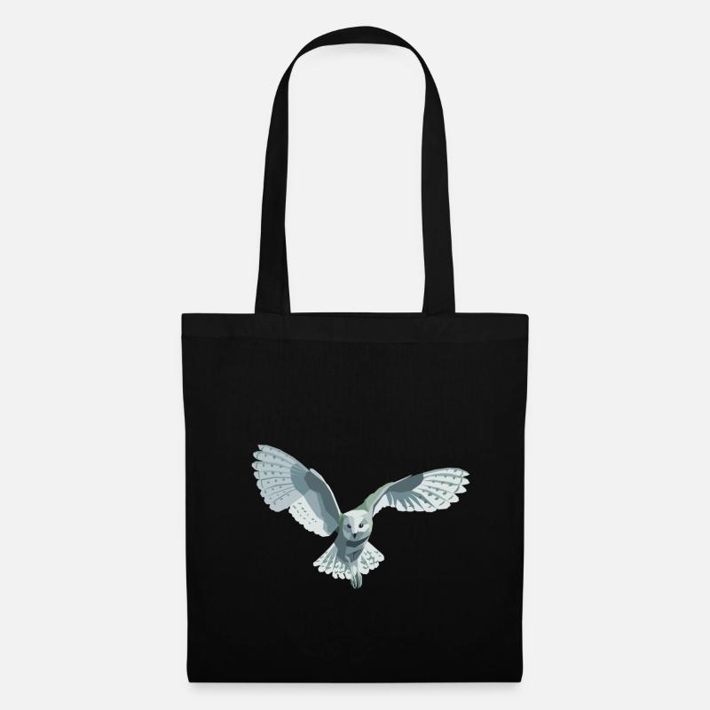 chat-huant - Sac en tissu - noir