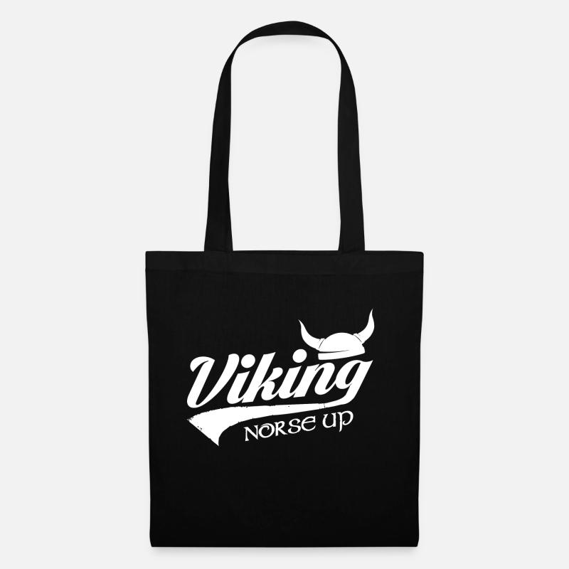 Viking Norse Up Wikinger Nordmann - Stoffbeutel - Schwarz