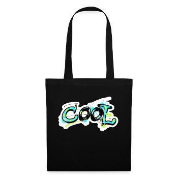 cool cool shirt for kids - graffiti motif - Tote Bag - black - Front