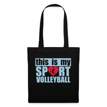 this is my love sports volleyball - Tote Bag - black - Front