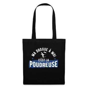 Drogue poudreuse cadeau - Sac en tissu - noir - Devant