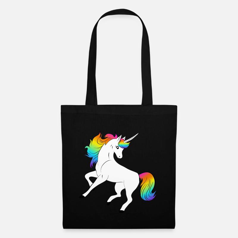 Einhorn - Stoffbeutel - Schwarz